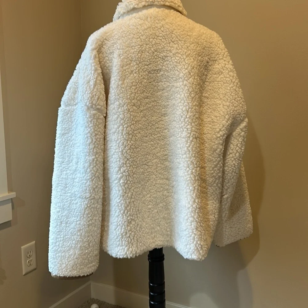 J.Crew LIKE NEW Faux Sherpa Barn Jacket NWOT 3X - Picture 7 of 13